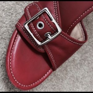 Coach Buckle Wedges